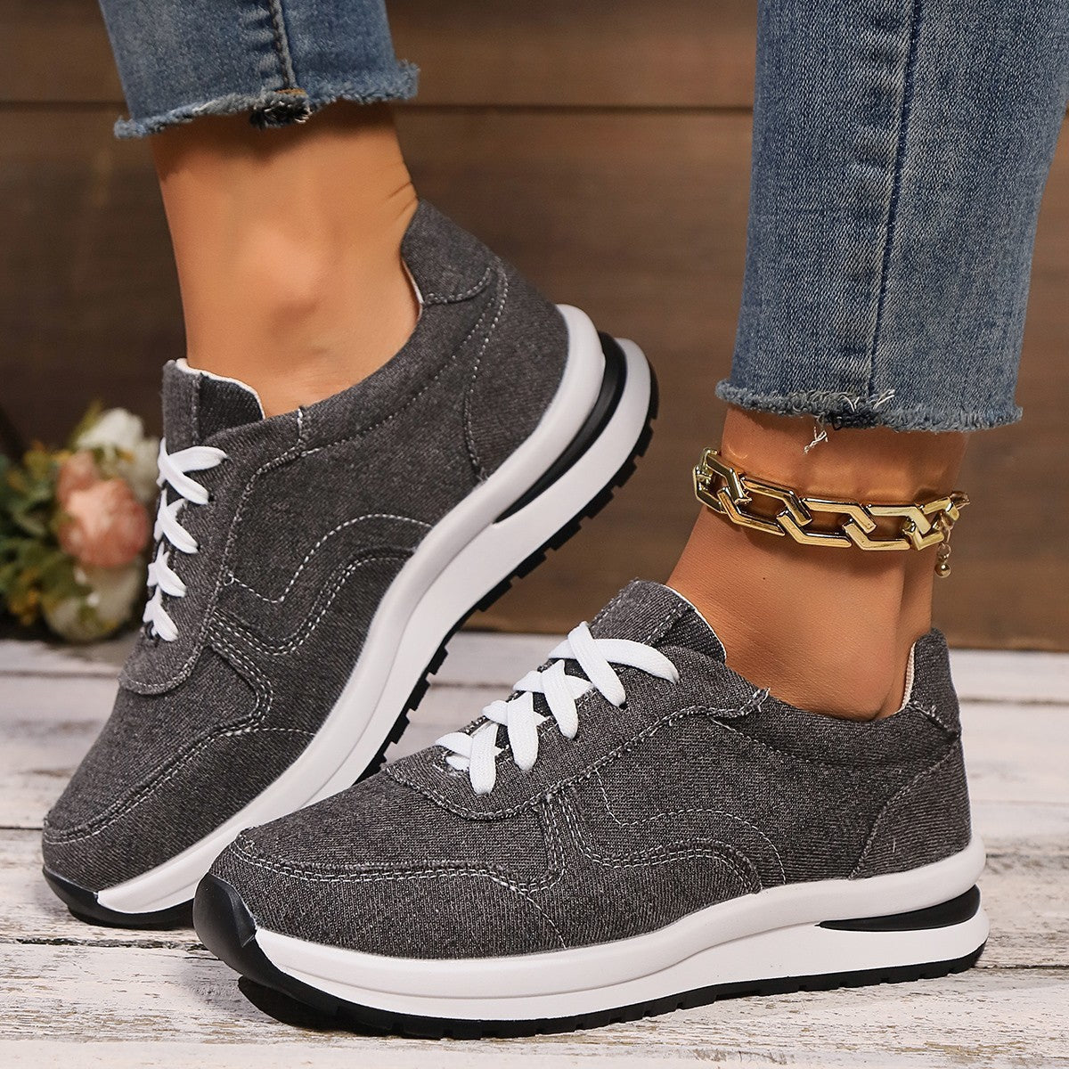 Sneakers Denim Élégance