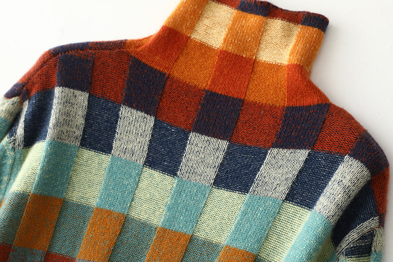 "Elegance Patchwork Sweater"