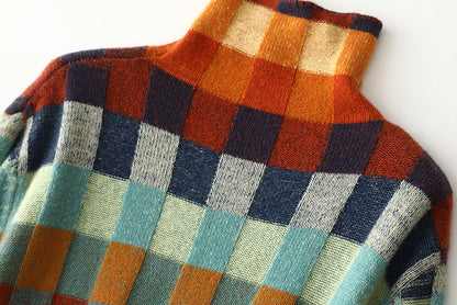 "Elegance Patchwork Sweater"