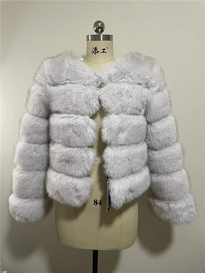 Manteau en Fourrure de Renard Femme
