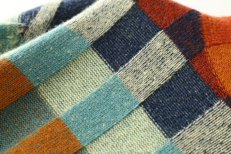 "Elegance Patchwork Sweater"