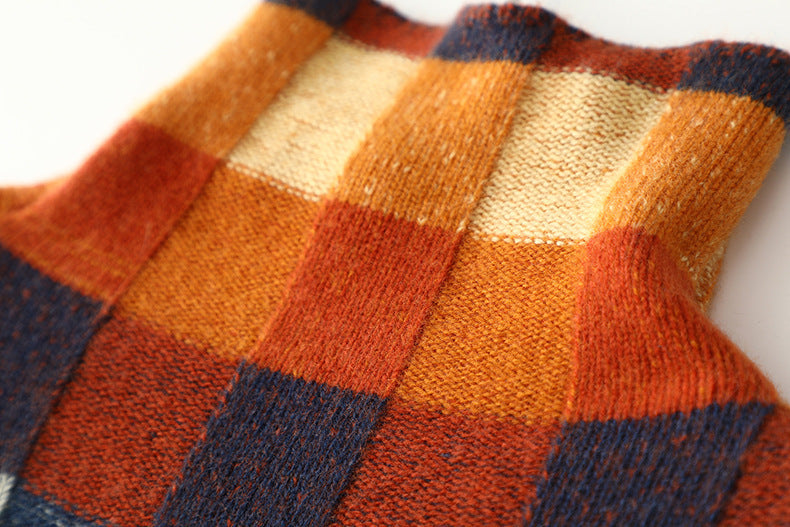 "Elegance Patchwork Sweater"