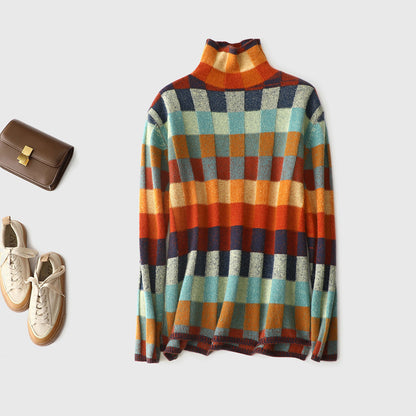 "Elegance Patchwork Sweater"