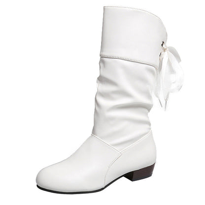 Bottes Mi-Mollet à Talon Bas avec Bride Arrière – Élégance et Confort
